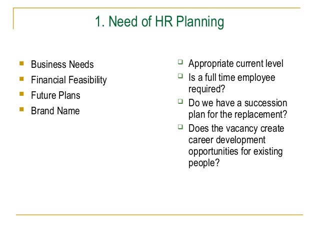 hr planning process examples human resource plan example